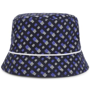 Boys Navy Blue Logo Reversible Hat