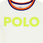 تيشيرت بالشعار باللون العاجي للبنات, 1, hi-res