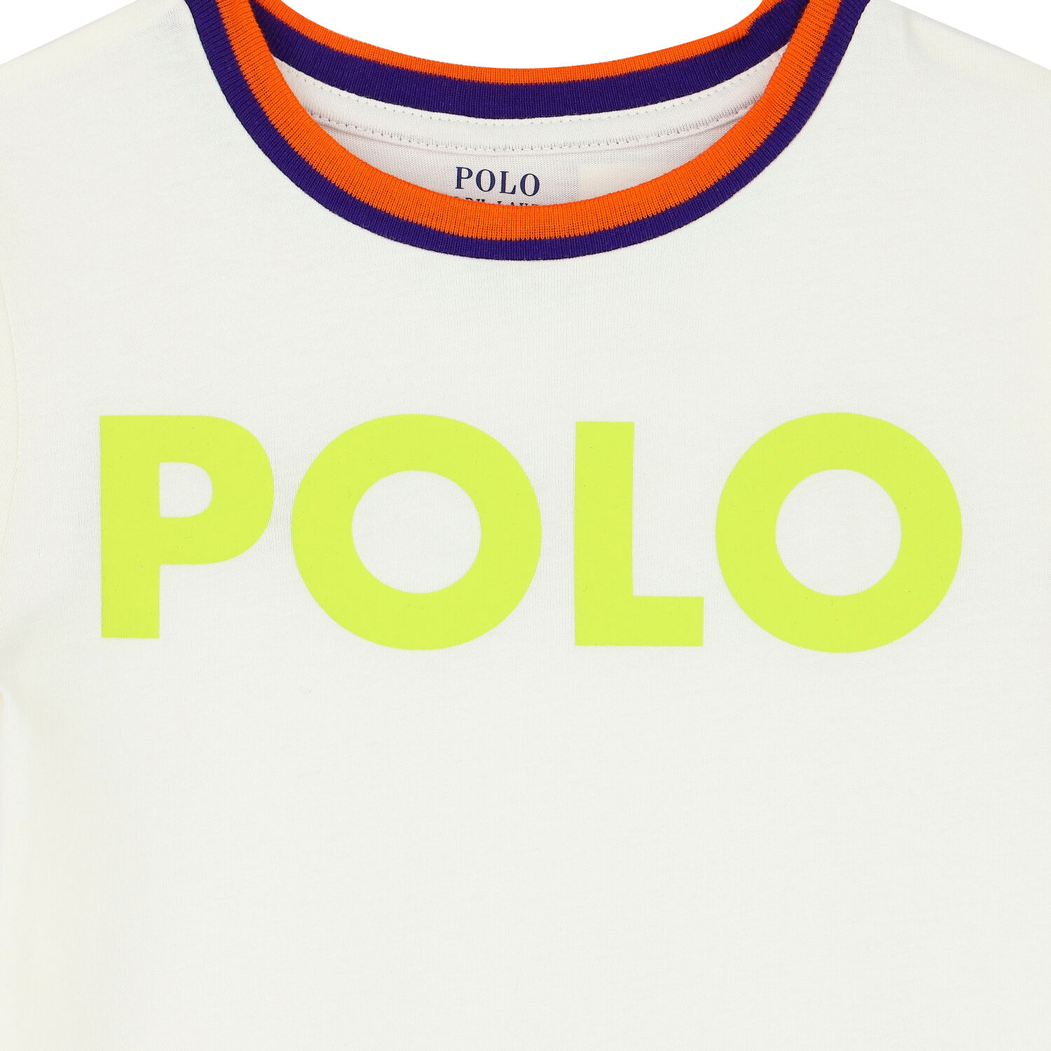 تيشيرت بالشعار باللون العاجي للبنات, 1, hi-res image number null