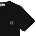 Boys Black Logo T-Shirt, 1, hi-res
