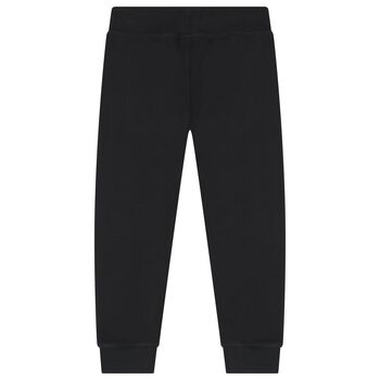 Boys Black Logo Joggers