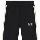 Boys Black Logo Joggers, 1, hi-res