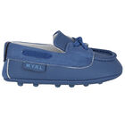 حذاء أولاد موكاسينز قبل المشي باللون الأزرق, 2, hi-res