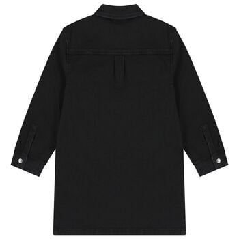 فستان جينز للبنات باللون الاسود 