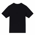 تيشيرت بالشعار باللون الاسود والذهبى, 1, hi-res