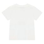 طقم شورت أبيض وبرتقالي للأولاد الصغار, 1, hi-res