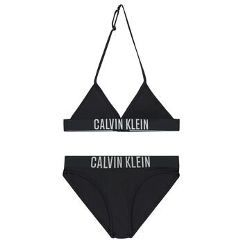 Girls Black Triangle Bikini