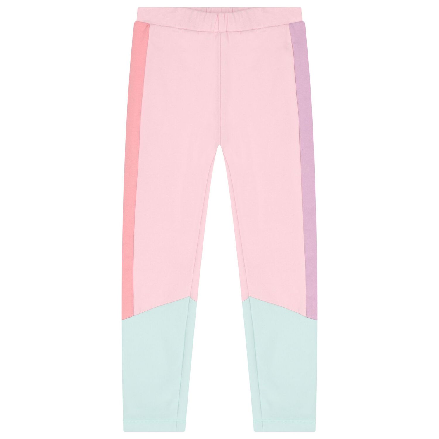 طقم ليجينز مزين بالزهور باللون الوردى والاخضر , 1, hi-res