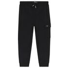 Boys Black Logo Joggers Set, 1, hi-res