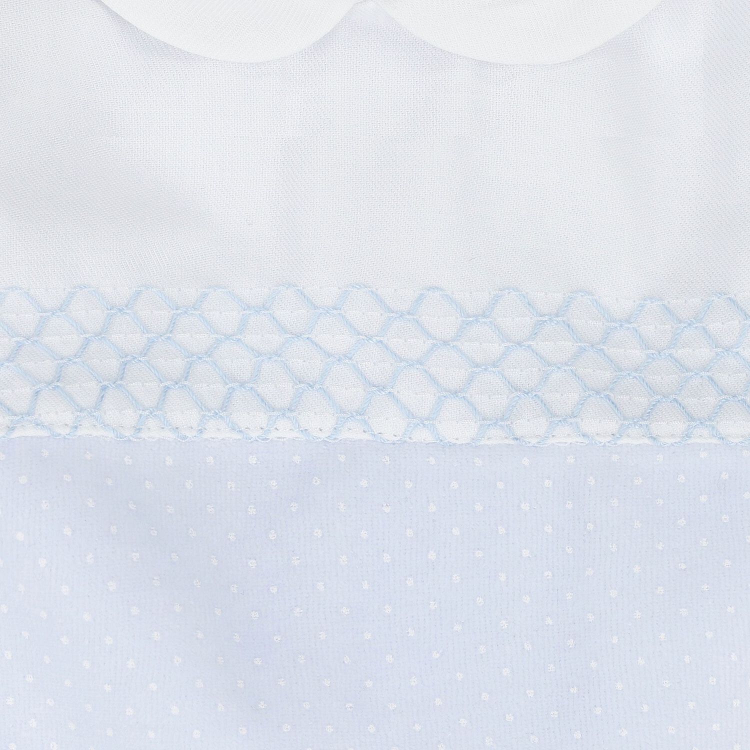 Baby Boys White & Blue Dot Babygrow, 2, hi-res