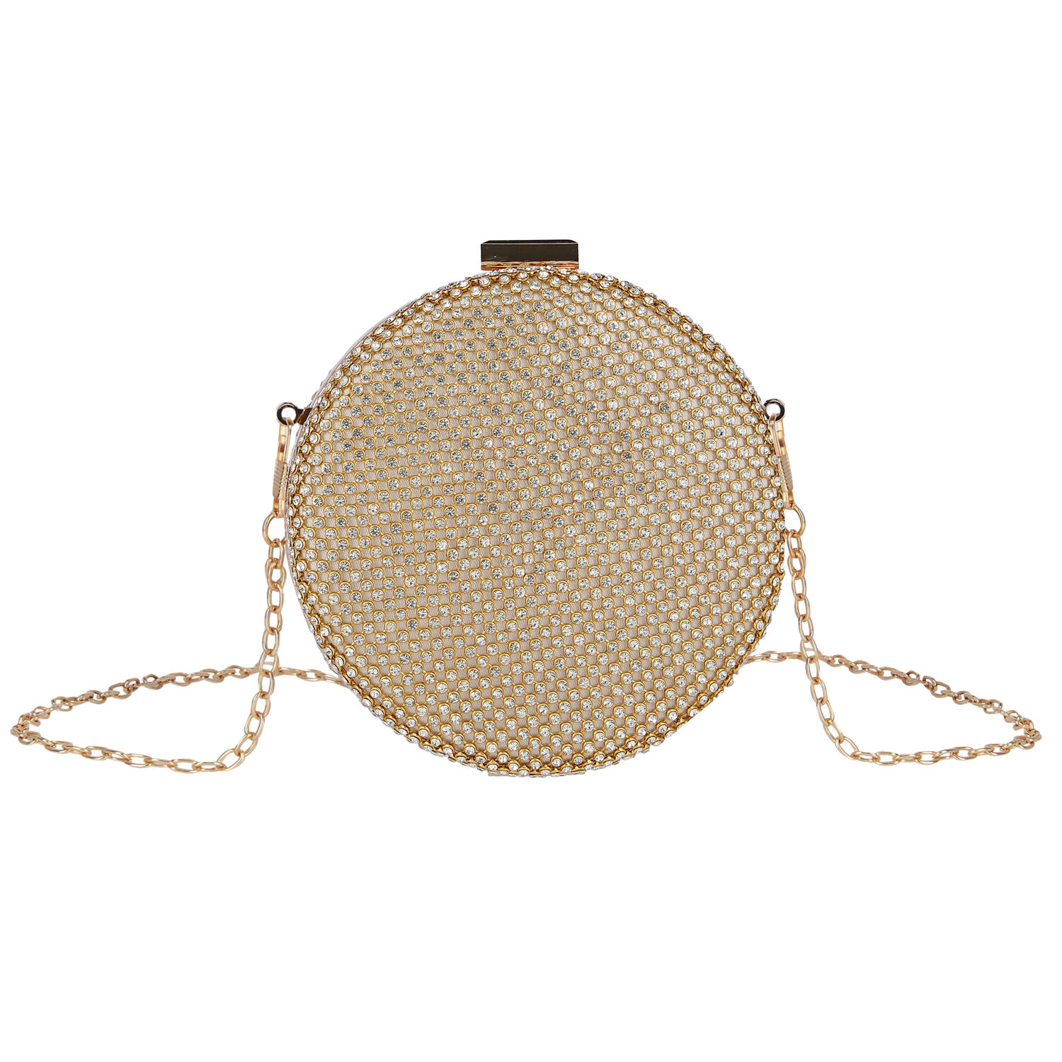Girls Gold Embellished Bag, 1, hi-res