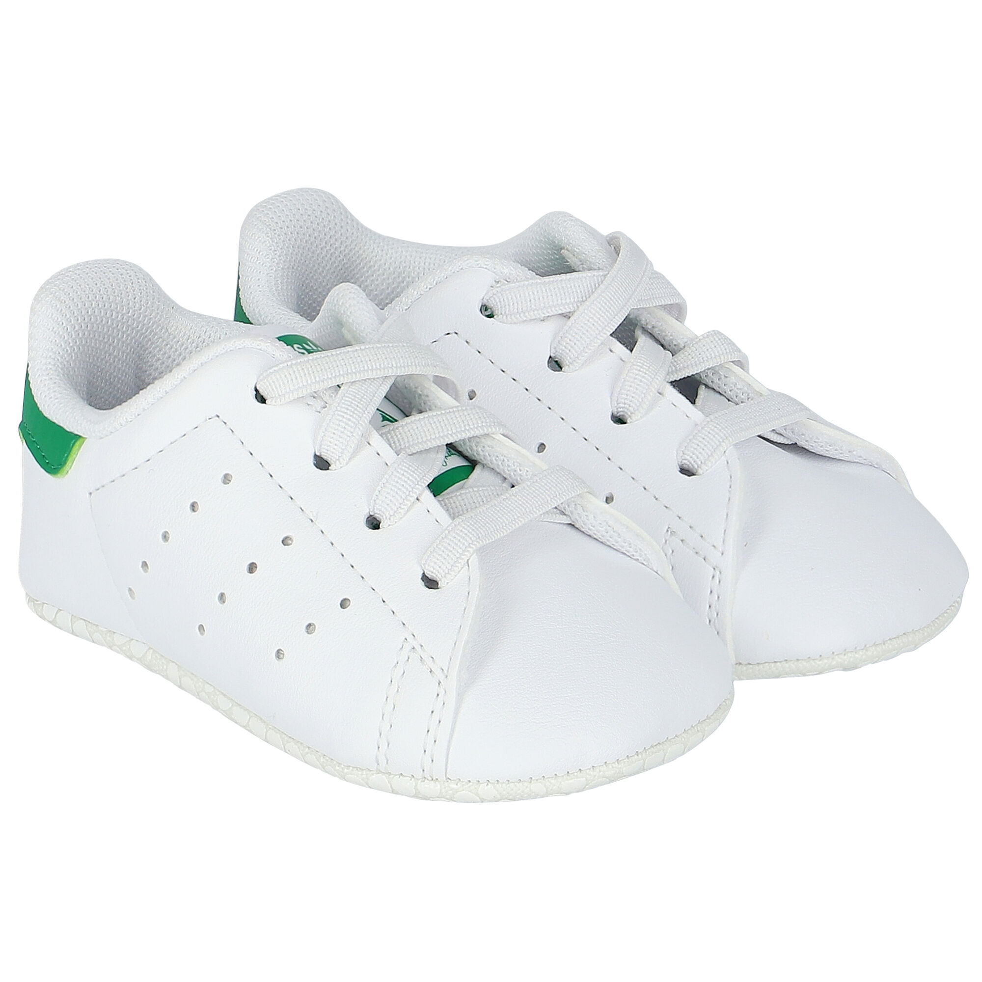 adidas Originals Baby Boys White Stan Smith Crib Pre Walker Shoes
