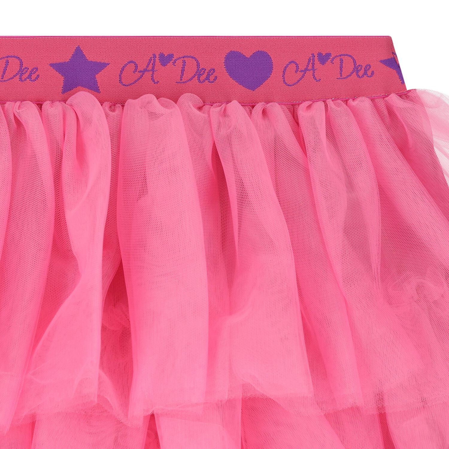 Girls White & Pink Heart Tulle Skirt Set, 1, hi-res image number null