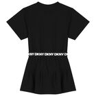 فستان بنات بالشعار باللون الأبيض و الأسود, 1, hi-res