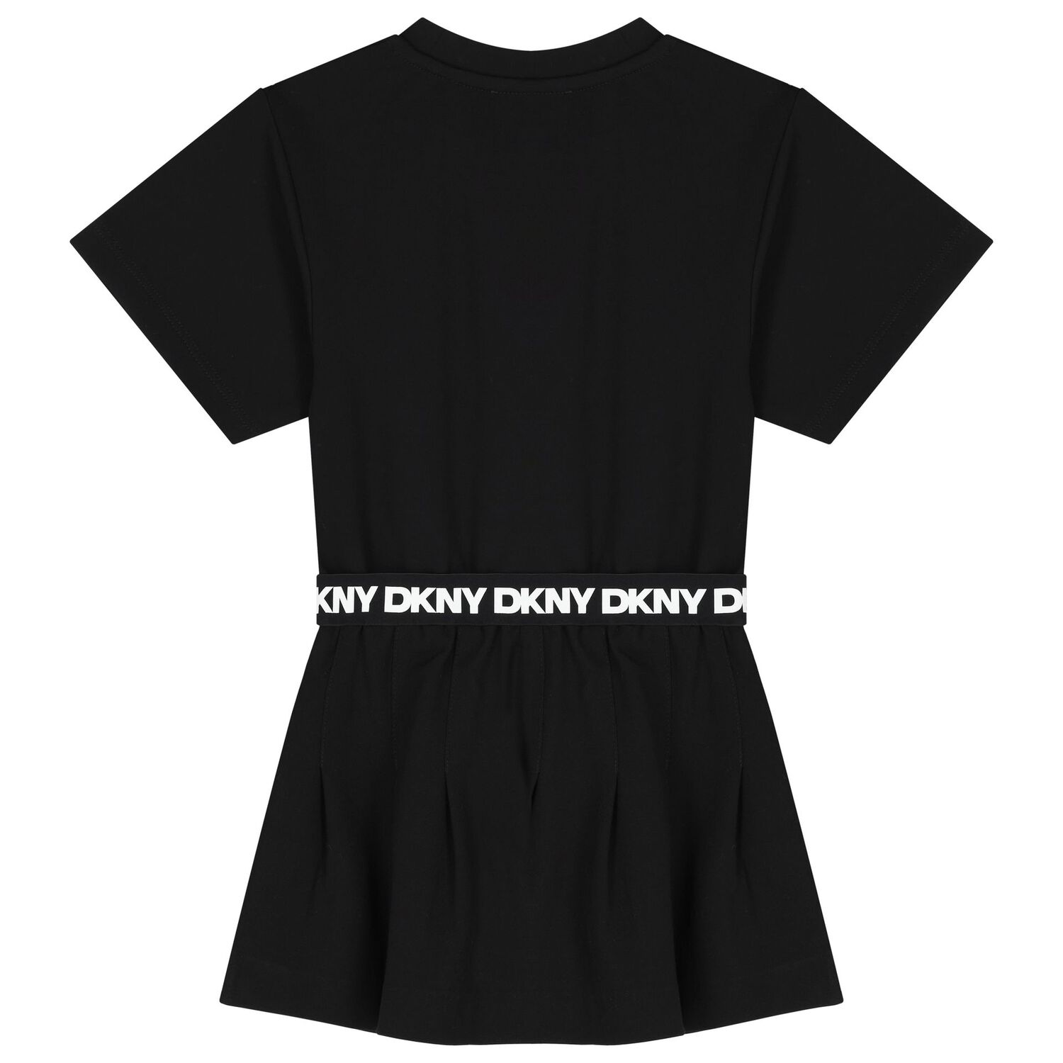 فستان بنات بالشعار باللون الأبيض و الأسود, 1, hi-res