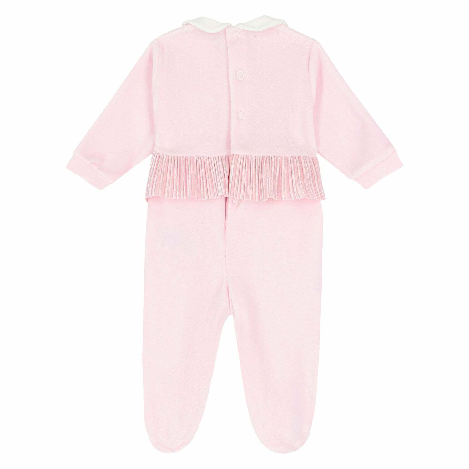Girls Pink Heart Babygrow, 1, hi-res image number null