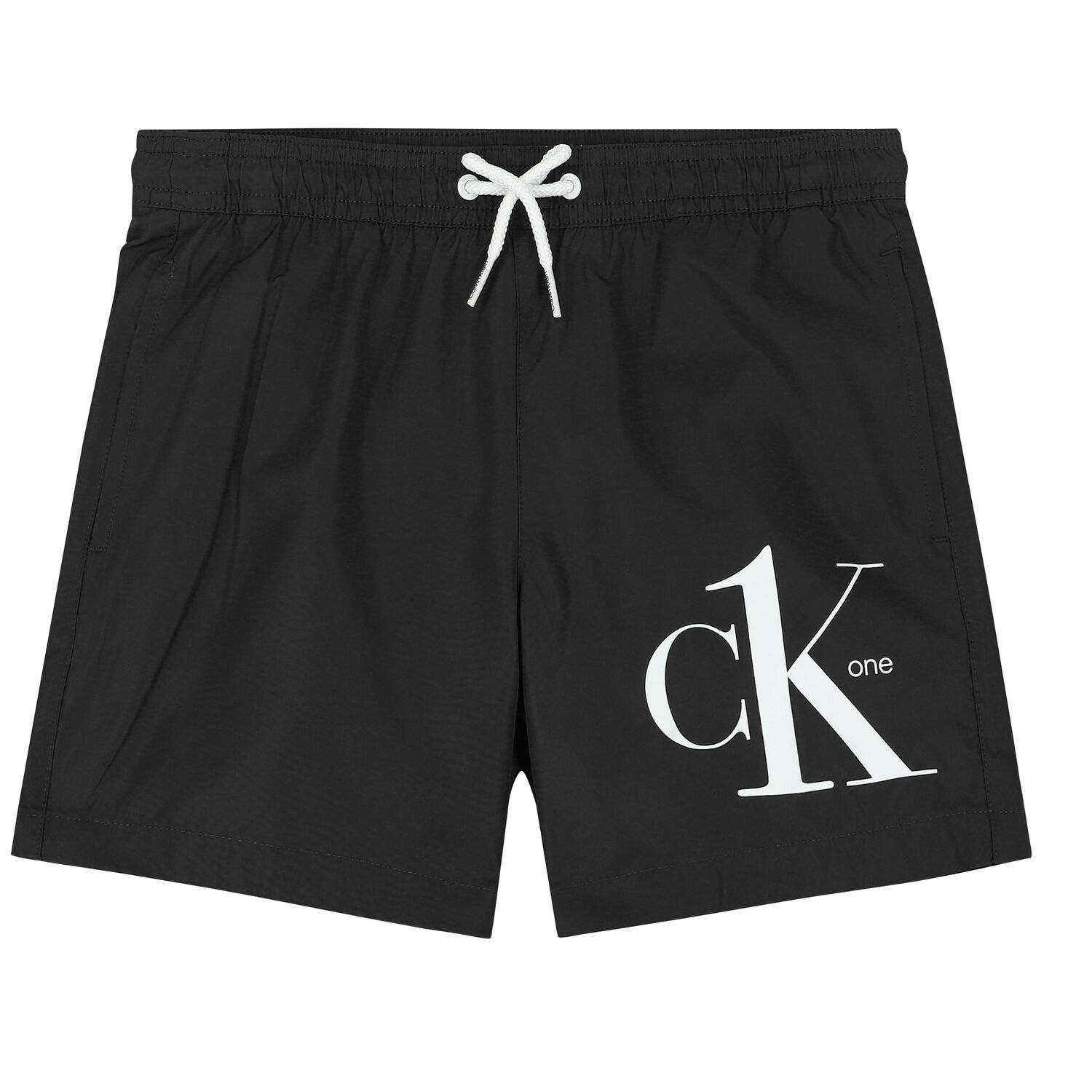 Boys Black Logo Swim Shorts, 2, hi-res