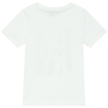 Boys White Logo T-Shirt