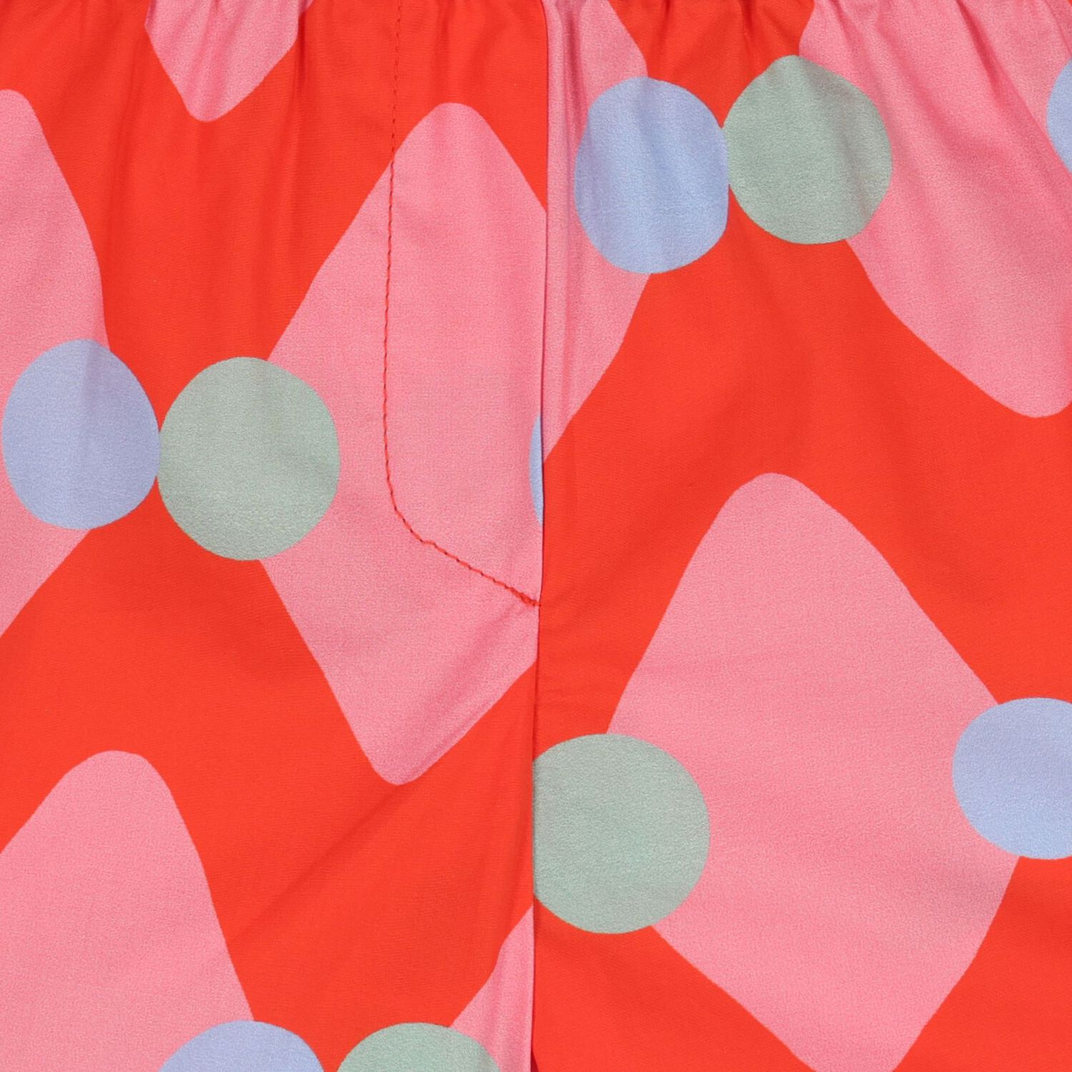 Younger Girls Red & Pink Diamond & Dot Shorts, 1, hi-res