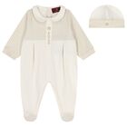 Ivory Logo Babygrow & Hat Gift Set, 1, hi-res
