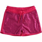Girls Pink Embellished Shorts, 1, hi-res