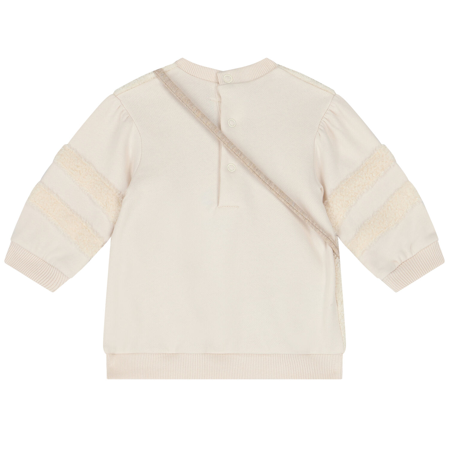 طقم فستان بنات شيربا مع حقيبة باللون العاجى, 1, hi-res