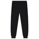 Black Teddy Bear Logo Joggers, 1, hi-res