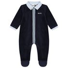 طقم هدية أفرول أولاد بالشعار باللون الكحلي, 3, hi-res