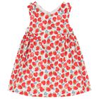 Baby Girls White & Red Strawberry Dress, 2, hi-res