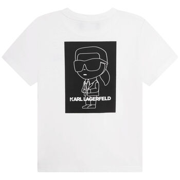 Boys White Karl Logo T-Shirt