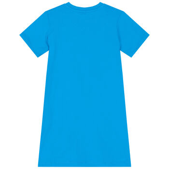 Girls Blue Star T-Shirt Dress