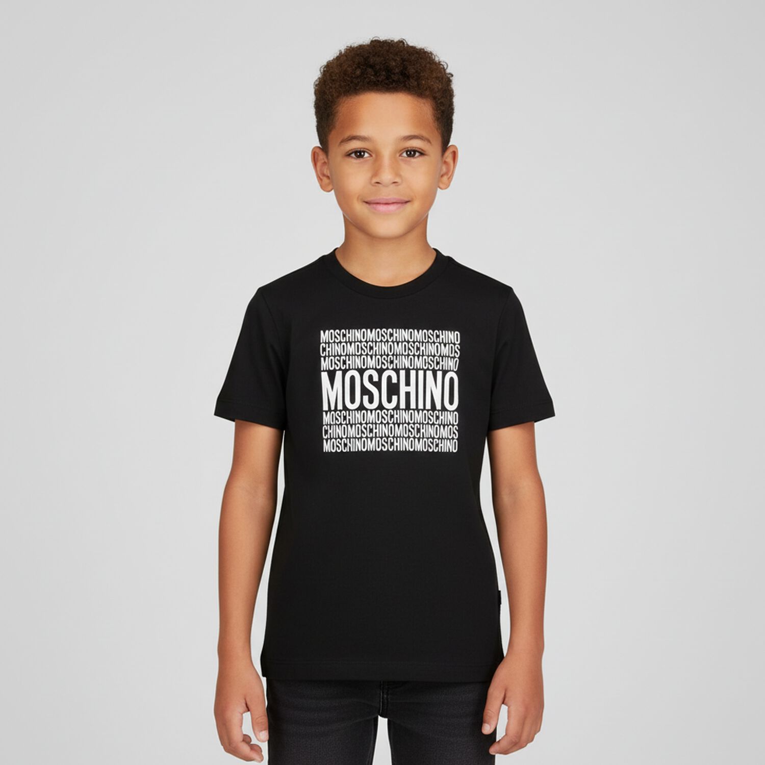 تي شيرت بالشعار باللون الأسود, 3, hi-res image number null