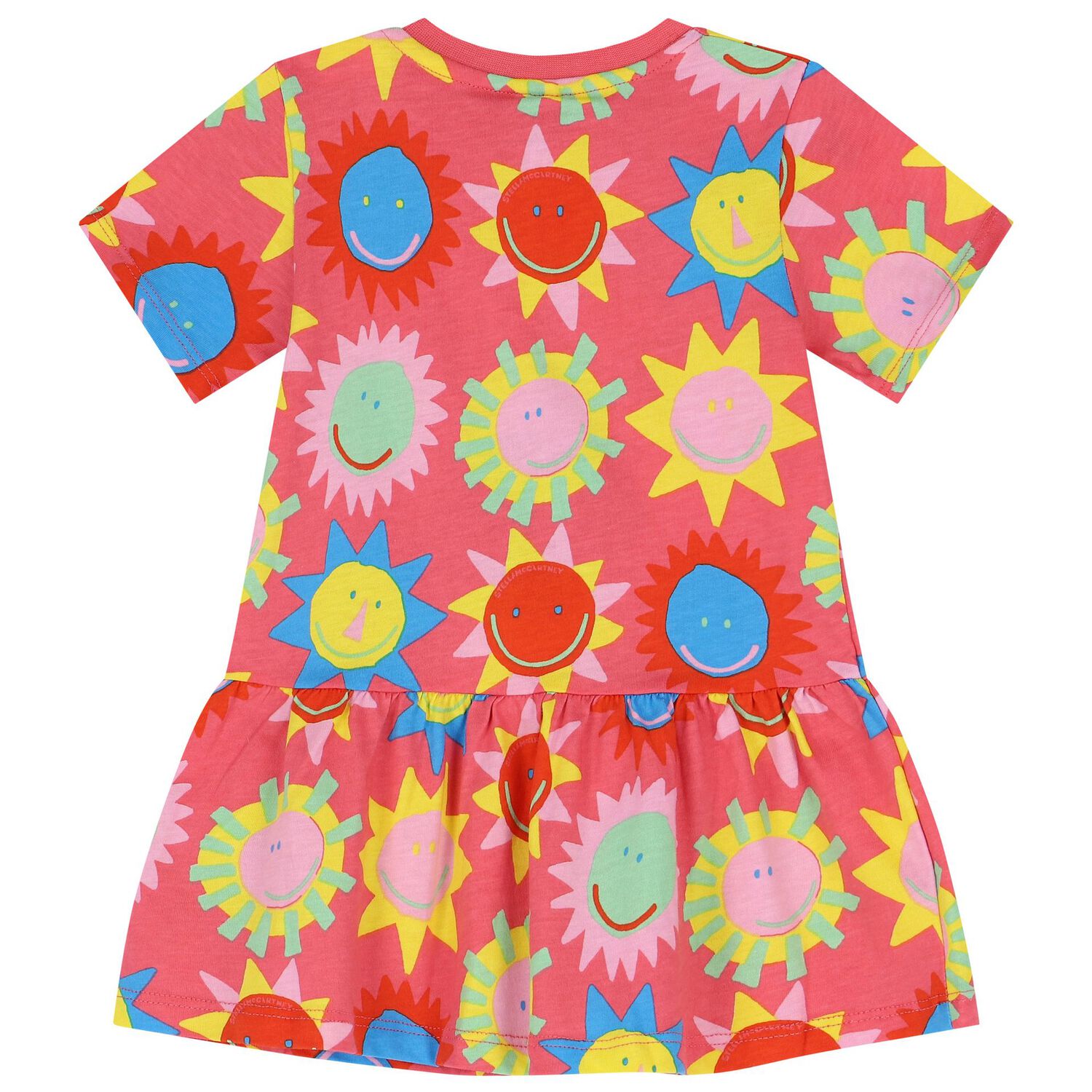 فستان بنات بطبعة باللون الوردي , 1, hi-res image number null