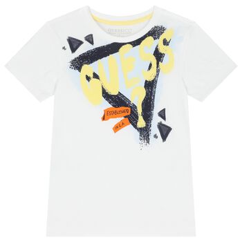 Boys White Logo T-Shirt