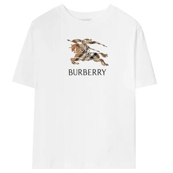 Boys White EKD Logo T-Shirt