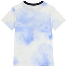 Boys Blue & White Logo T-Shirt, 4, hi-res