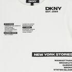 طقم شورت أبيض وبيج للأولاد بشعار, 1, hi-res