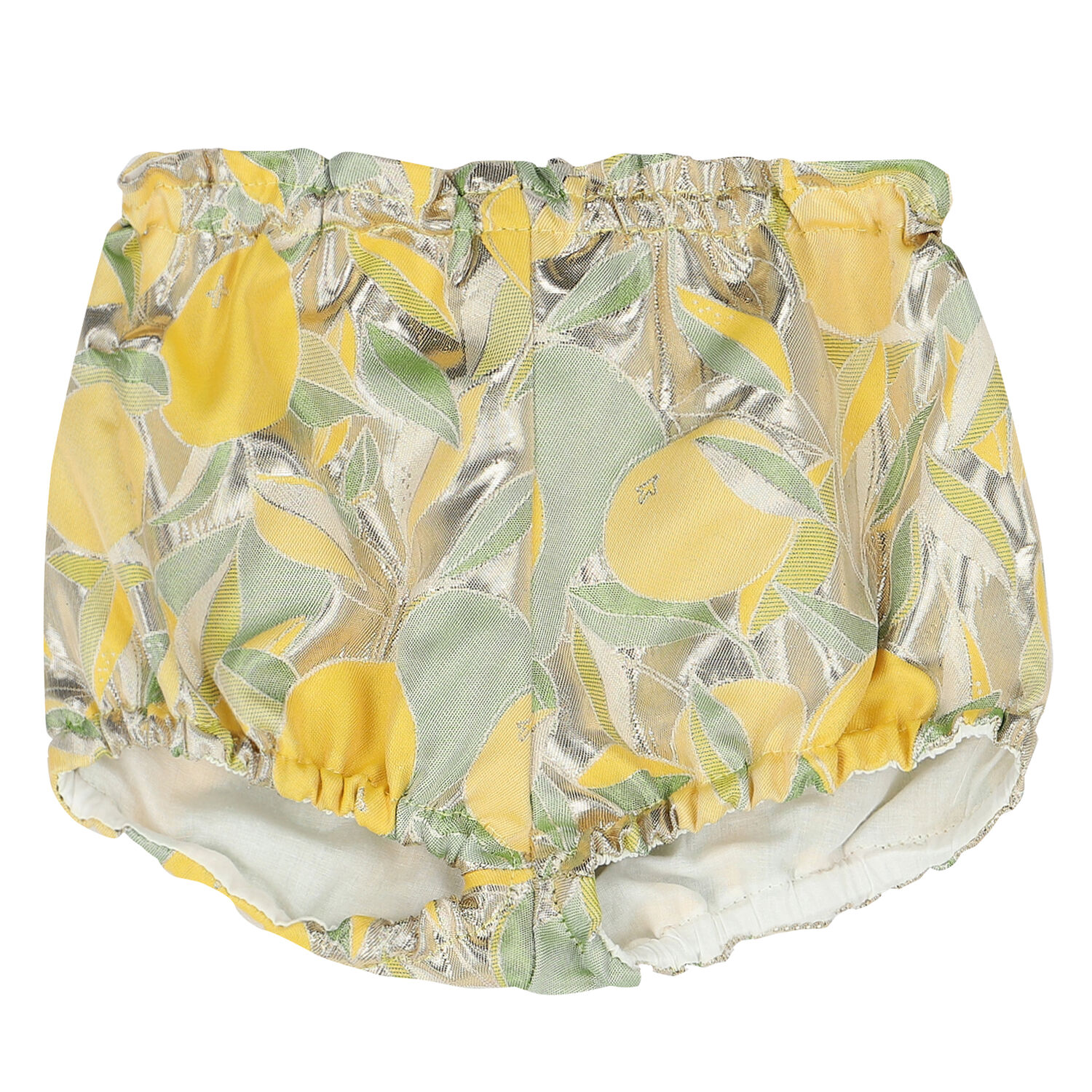 Baby Girls Gold Lemon Jacquard Dress Set, 1, hi-res image number null