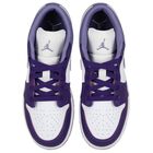 حذاء رياضي Air Jordan 1 Low  باللون البنفسجي والأبيض للبنات, 7, hi-res