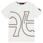 Boys White Logo T-Shirt, 1, hi-res