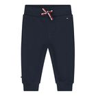 Baby Boys Navy Blue Joggers, 1, hi-res