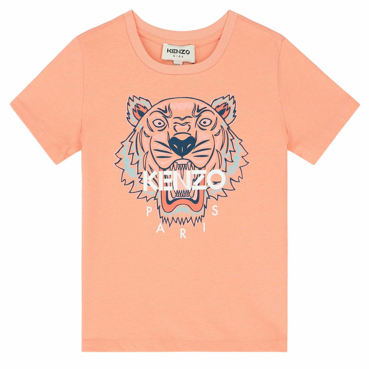 Girls Coral Tiger T-Shirt, 1, hi-res