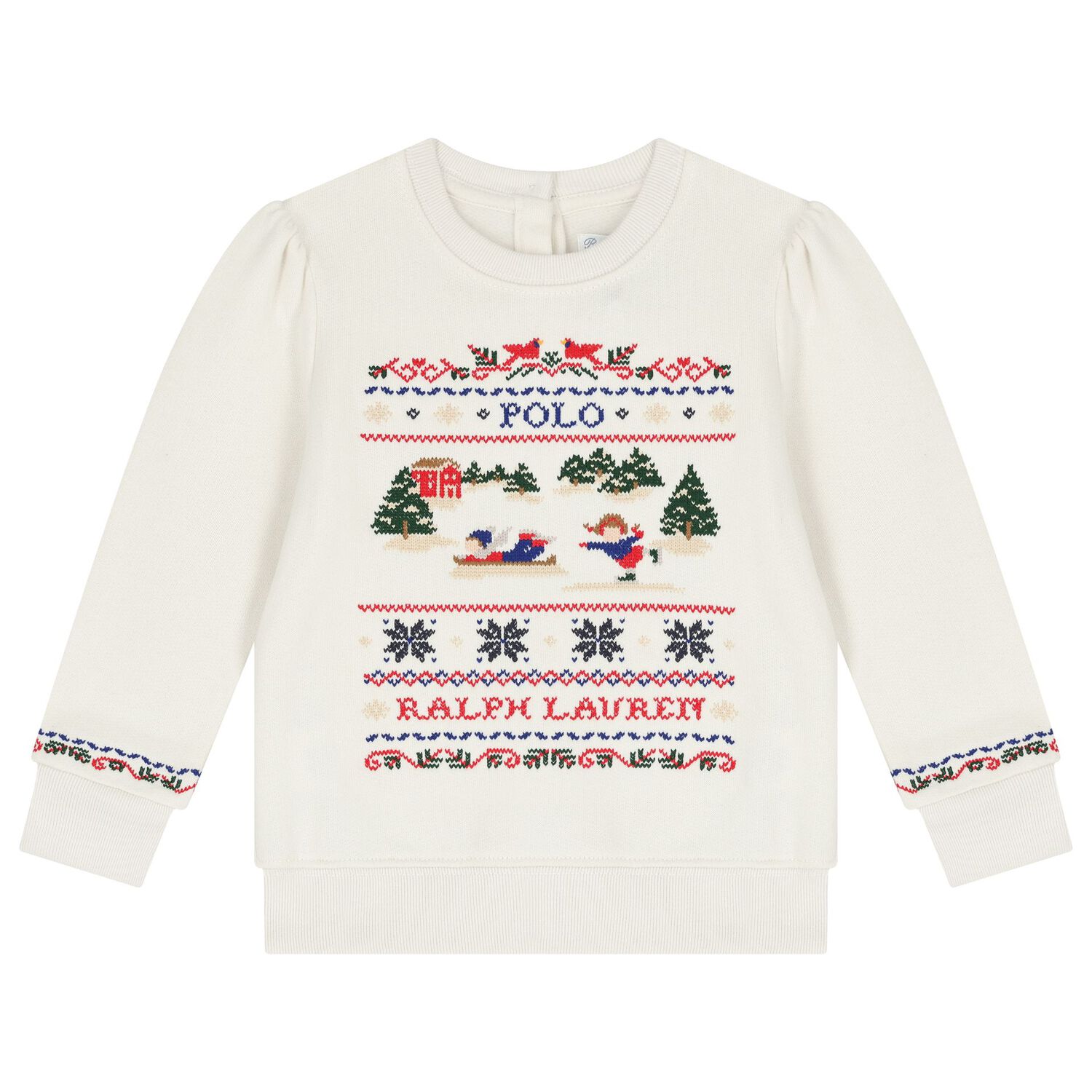 بدلة رياضية بشعار  باللون العاجي للأطفال , 1, hi-res image number null