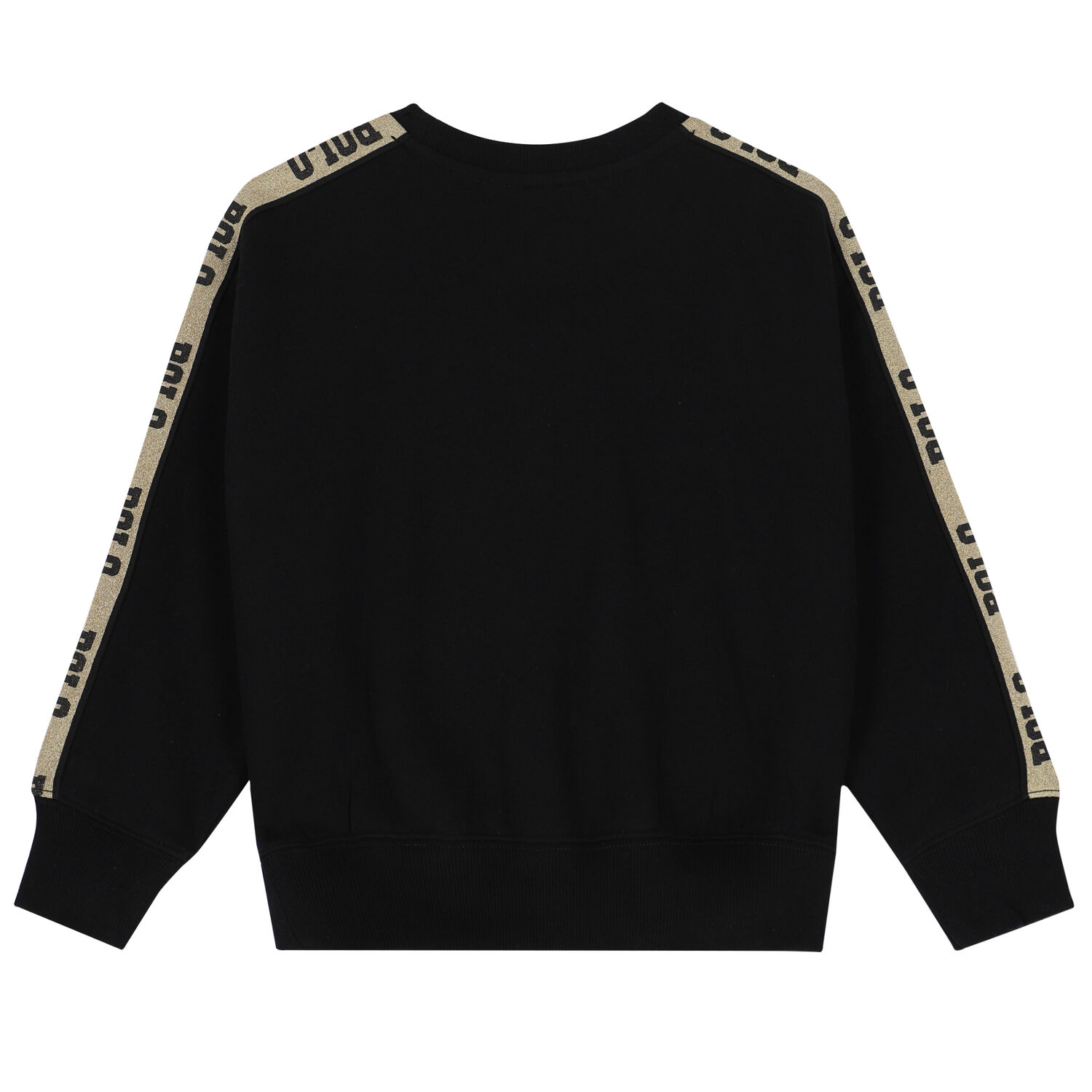 Girls Black Logo Sweatshirt, 1, hi-res image number null
