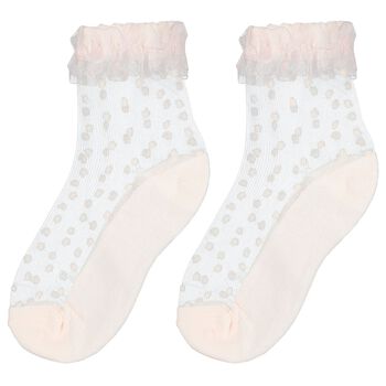 Baby Girls Pink Ruffled Socks