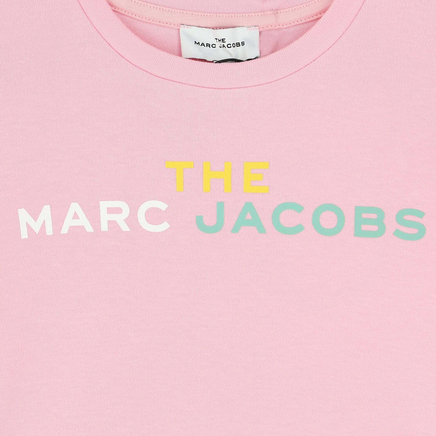 فستان بالشعار باللون الوردى, 1, hi-res