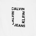 تيشيرت أولاد بالشعار باللون الأبيض, 2, hi-res