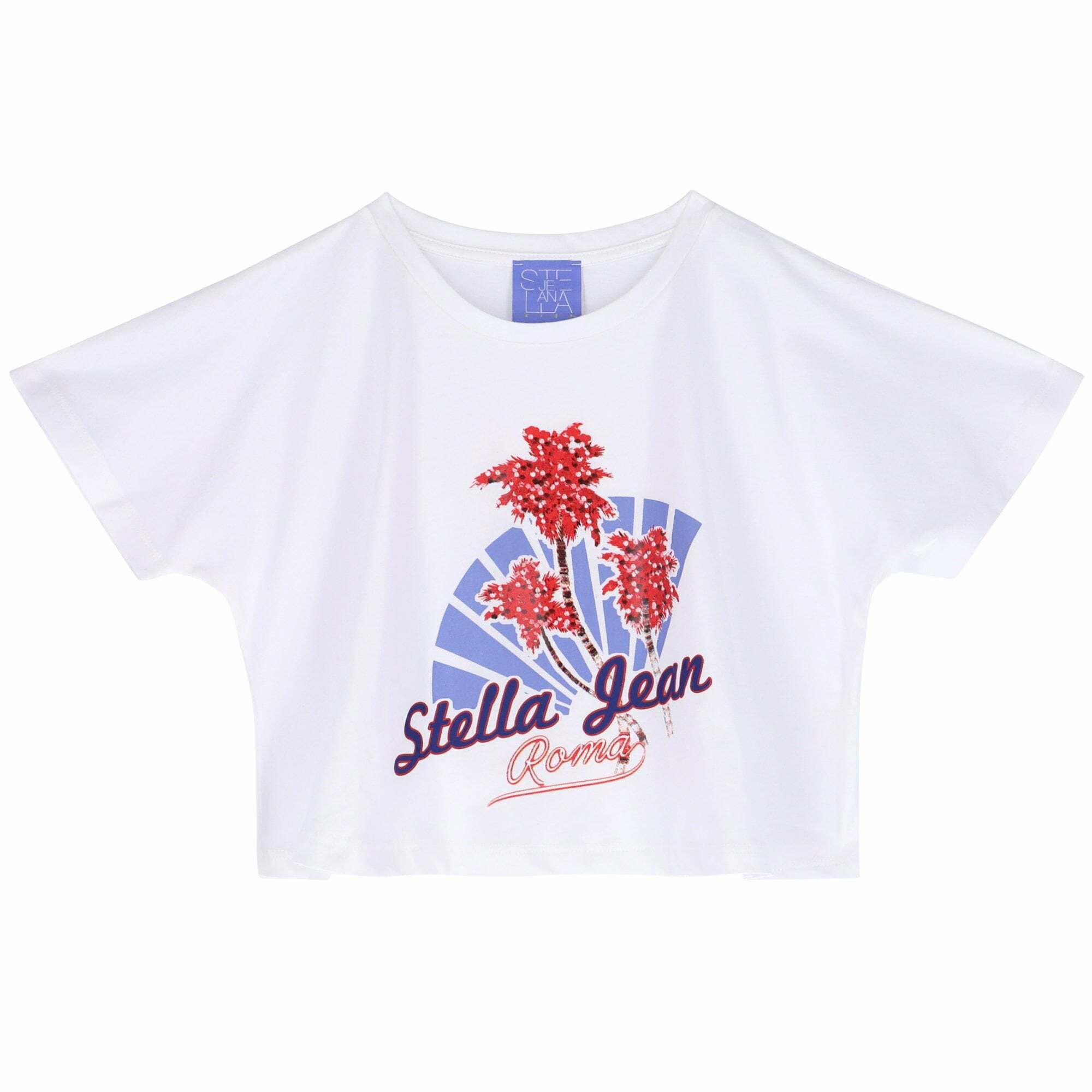 Stella Jean Girls White Printed T Shirt Junior Couture UAE