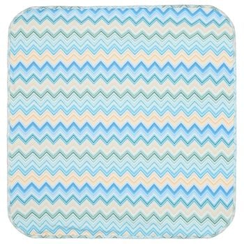 Blue & Yellow Zig Zag Baby Blanket