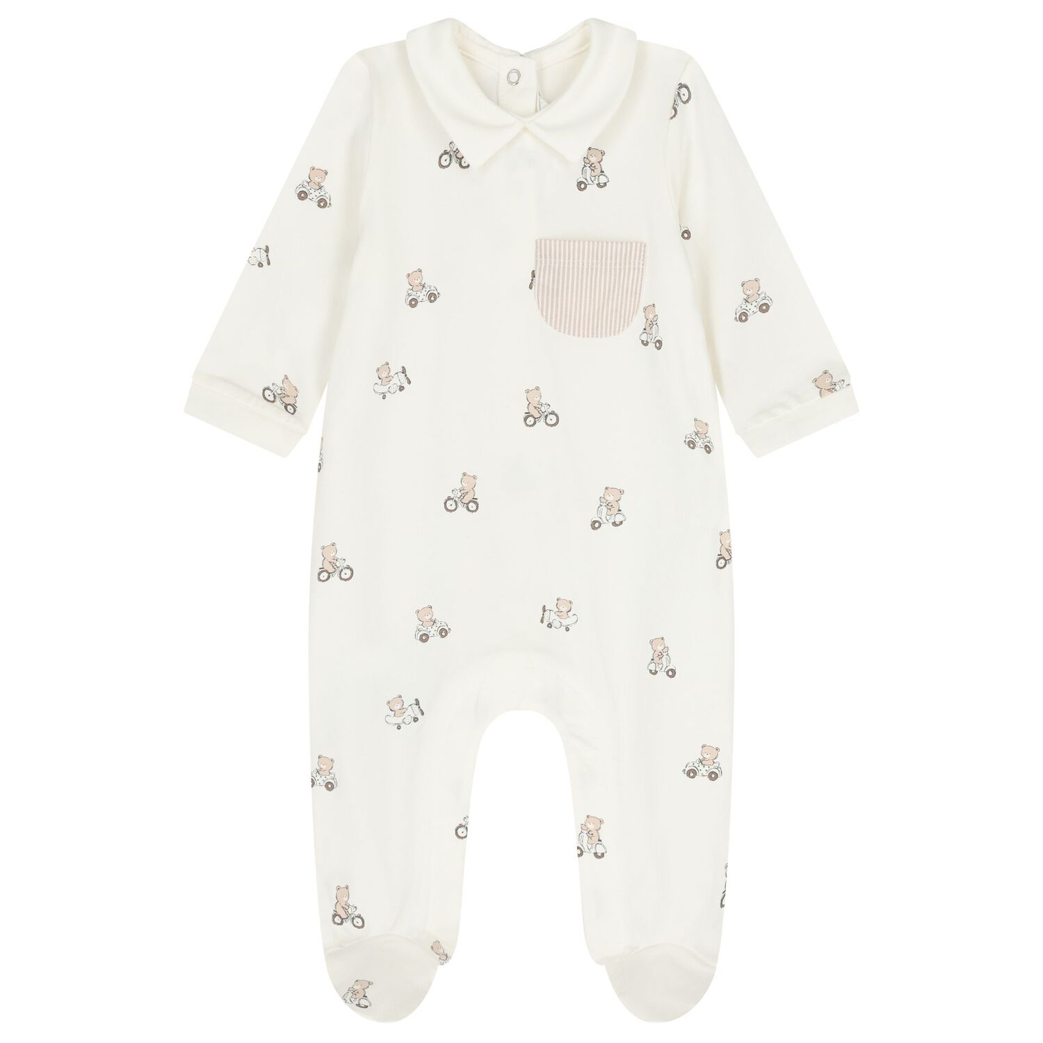 Baby Boys Ivory Babygrows ( 2-Pack ), 1, hi-res